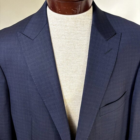 Tino Cosma Men Sport Coat NWOT Blazer 44L Superfine 120's Wool Suit Jacket Peak - Picture 4 of 10